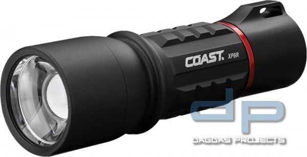 COAST XP6R Taschenlampe (400 Lumen, wiederaufladbar)