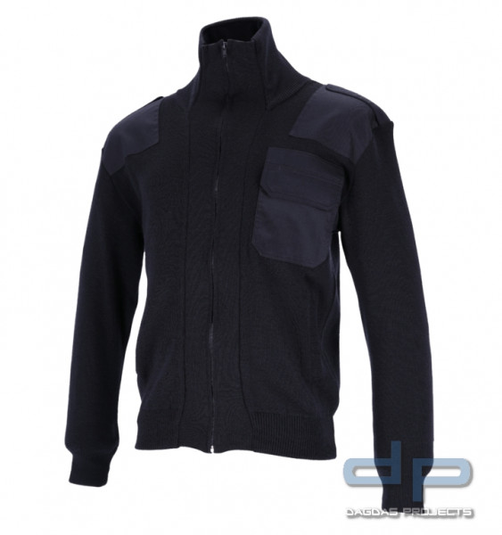 Feuerwehr-Strickjacke 50% Polyacryl / 50% Schurwolle