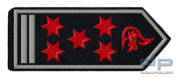 Schulterklappenpaar Feuerwehr, Baden-Württemberg Erste/r Hauptbrandmeister/-in mit Zulage (A10Z) als
