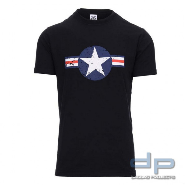 T-shirt WW II in verschiedenen Farben in Schwarz und Oliv, Größe: XL