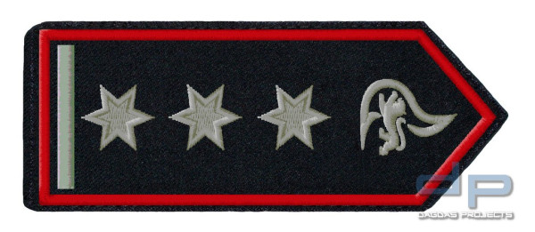 Schulterklappenpaar Feuerwehr, Baden-Württemberg Hauptbrandmeister / Hauptbrandmeisterin als stv. Ab