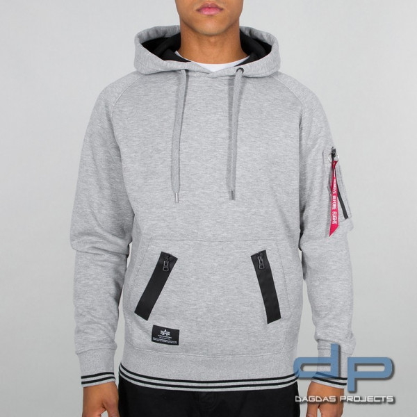 Alpha Industries Defense Hoody in Grey Heather