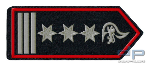 Schulterklappenpaar Feuerwehr, Baden-Württemberg Hauptbrandmeister / Hauptbrandmeisterin als Fw-Kdt