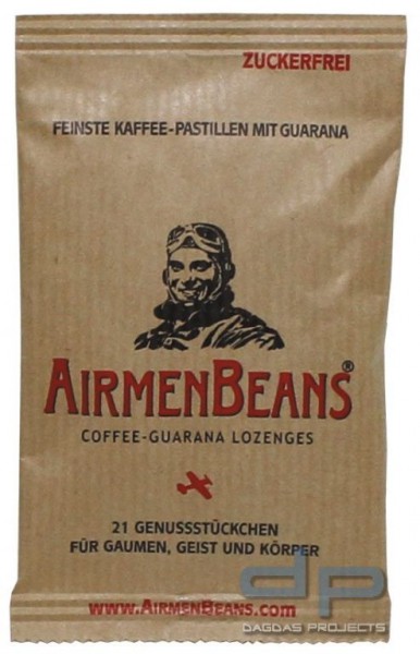 AirmenBeans Kaffee Guarana Pastillen