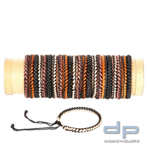 Leder Armbändchen, Rolle á 24 Stck. Style C