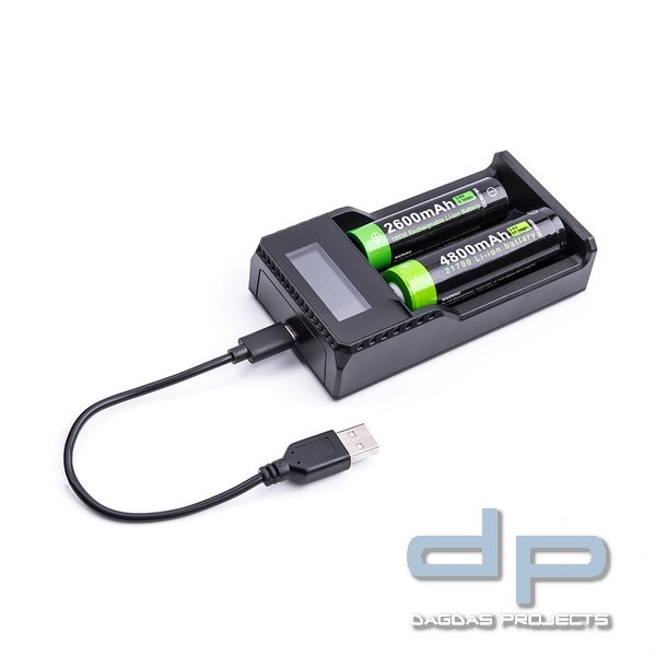 NEXTORCH DC20 Universal-Ladegerät für 2 Akkus