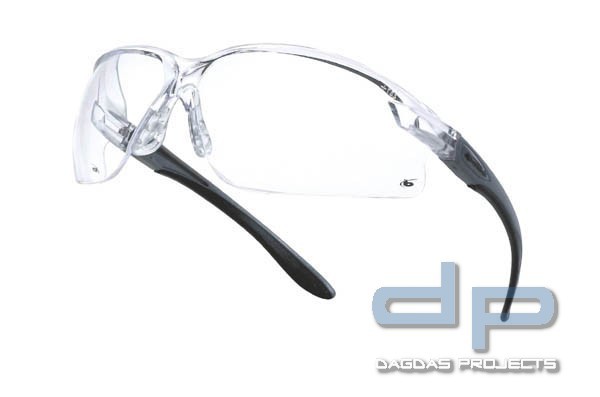 bollé® Schutzbrille in Schwarz KLAR VPE 10