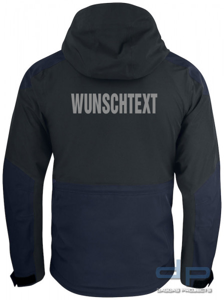 Unisex Trekkingjacke Behörde inklusive Wunschaufdruck in reflex silber