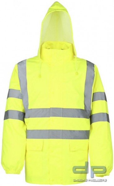 Warnschutz-Regenjacke - neongelb