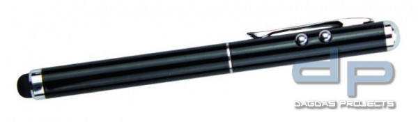 4 in 1 Laser Pen Schwarz oder Silber