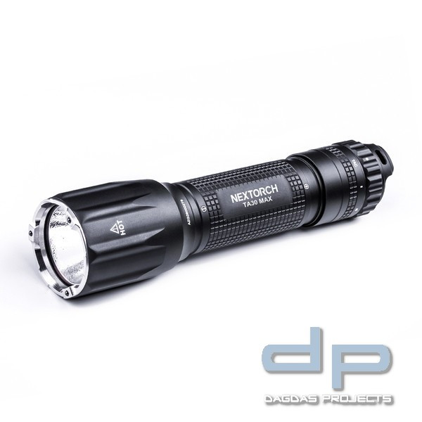 Nextorch TA30MAX Tactical LED Taschenlampe, 2100 Lumen, Kopf mit Nano- Keramik Glasbrecher, Strobosk