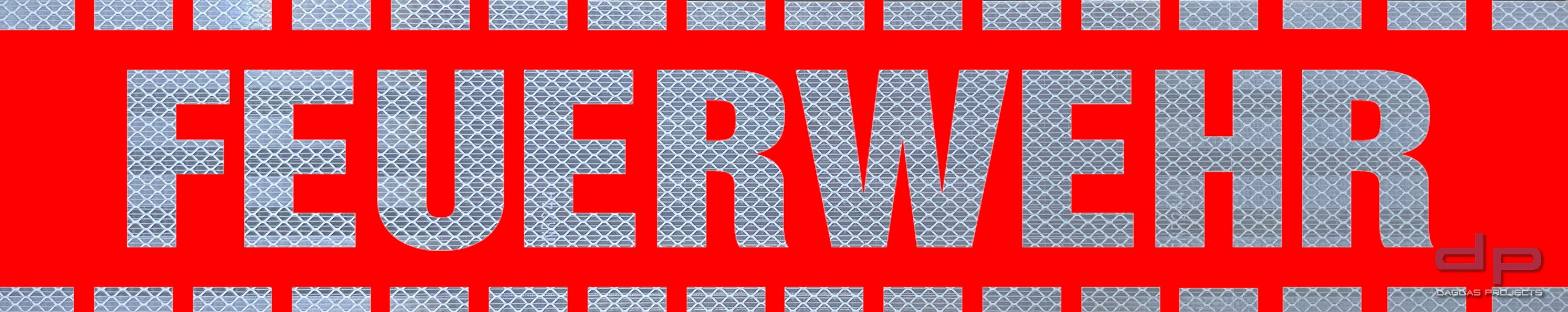 Feuerwehr Im Einsatz XL Magnetschild 30x10 Leuchtfarben Magnet Schild Kfz  Auto, image size:2686x535