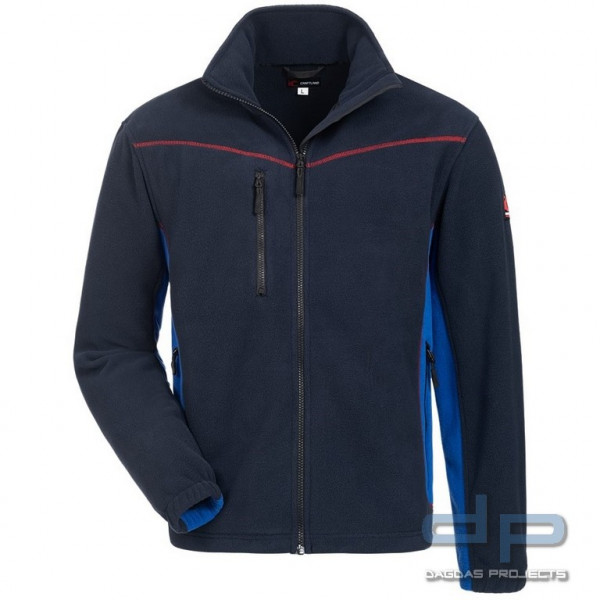 FLEECE-JACKE in marine/kornblau