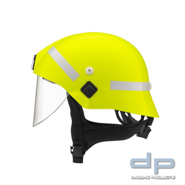 Feuerwehrhelm Schuberth F220 Helmfarbe leuchtgelb Größenverstellung mittels Drehrad