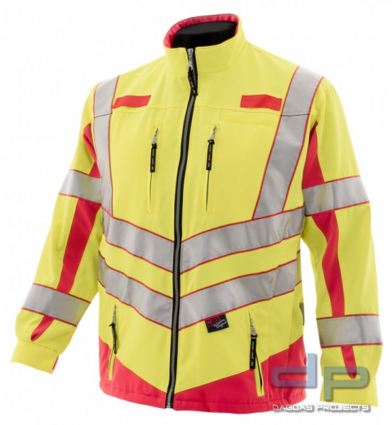 SOMMERJACKE “Night Hawk” Kl. 3, leuchtgelb / rot