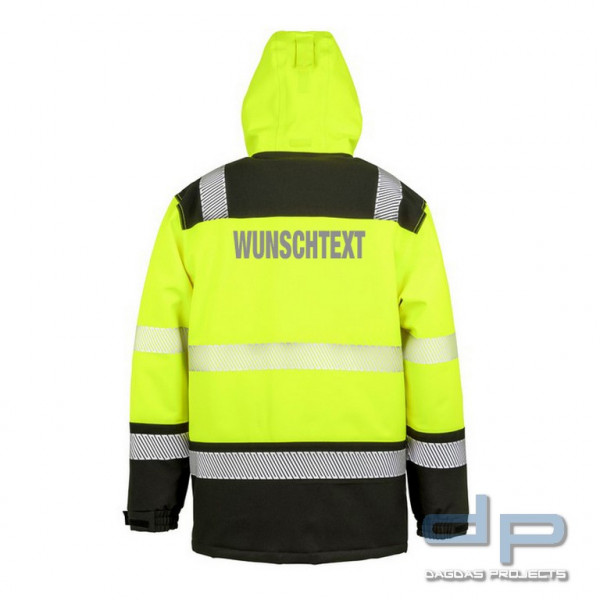 Printable Waterproof Safety Coat mit Wunschaufdruck in reflex silber