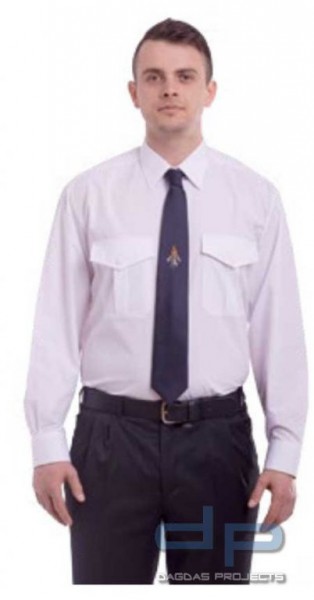 Diensthemd Modell 001 langarm Farbe: Weiß