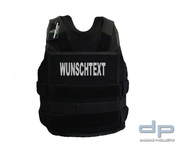 K3 zertifizierte Stichschutzweste TW19 mit Wunschaufdruck