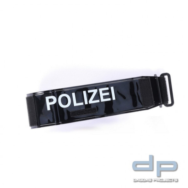 ETZEL® ARMBINDE HIGHVIZ, SCHWARZ POLIZEI