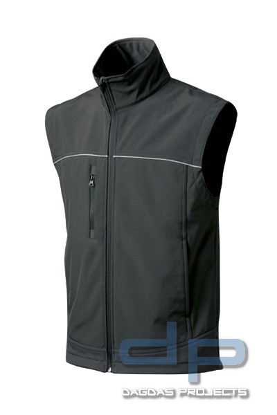 Softshell Weste in Schwarz