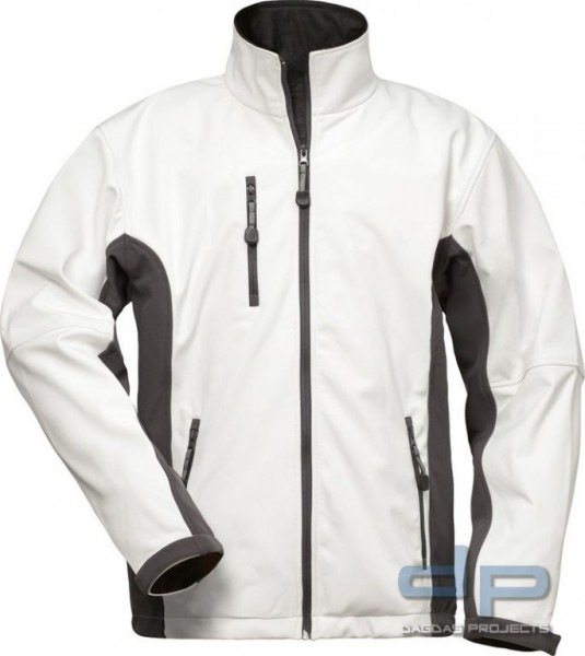 CRAFTLAND®-Softshell Jacke in Weiß/Grau