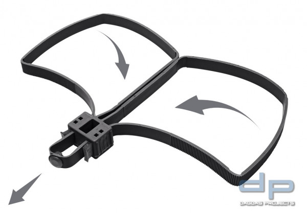 UZI FLEX CUFF KUNSTOFF HANDFESSEL Farbe: schwarz