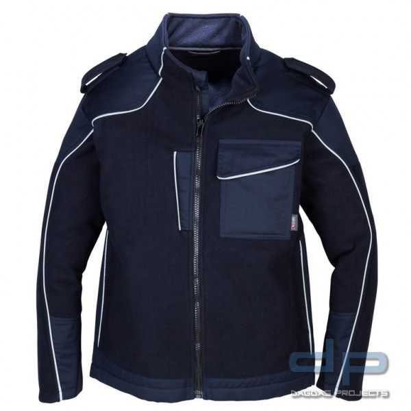 S-GARD Fleece-Jacke STORMGARD 3-Lagen-Laminat mit PU-Membrane, Farbe stahlblau