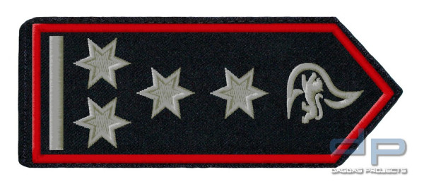 Schulterklappenpaar Feuerwehr, Baden-Württemberg Leitender Hauptbrandmeister /-in als stv. Abt.-Kdt