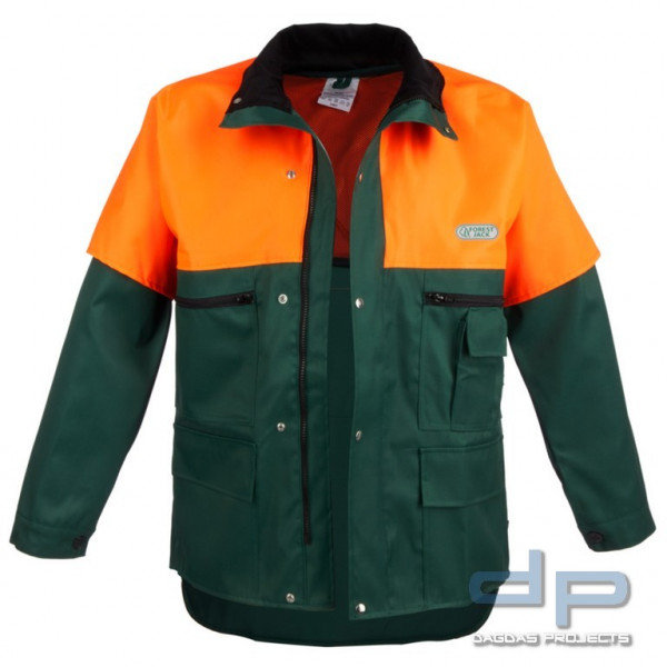 Watex Forstschutz-Jacke Forest Jack mit Schnittschutz grün/leuchtorange