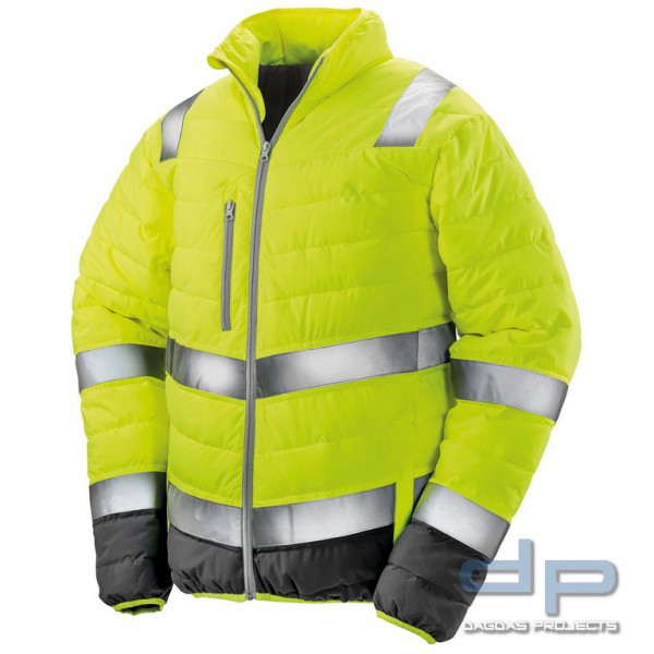 Soft Padded Safety Jacket Men orange oder gelb
