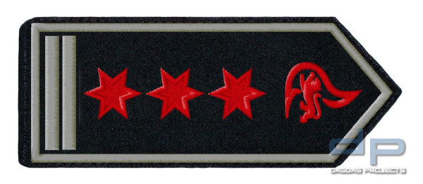 Schulterklappenpaar Feuerwehr, Baden-Württemberg Hauptbrandmeister/-in (A9) als stv. Fw-Kdt