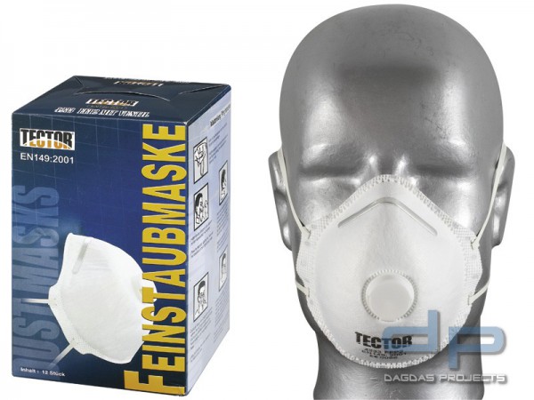 TECTOR® Feinstaubmaske P2 VPE 12