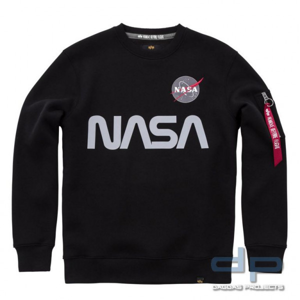 verschiedene Farben Alpha Industries Herren Sweater NASA Reflective 