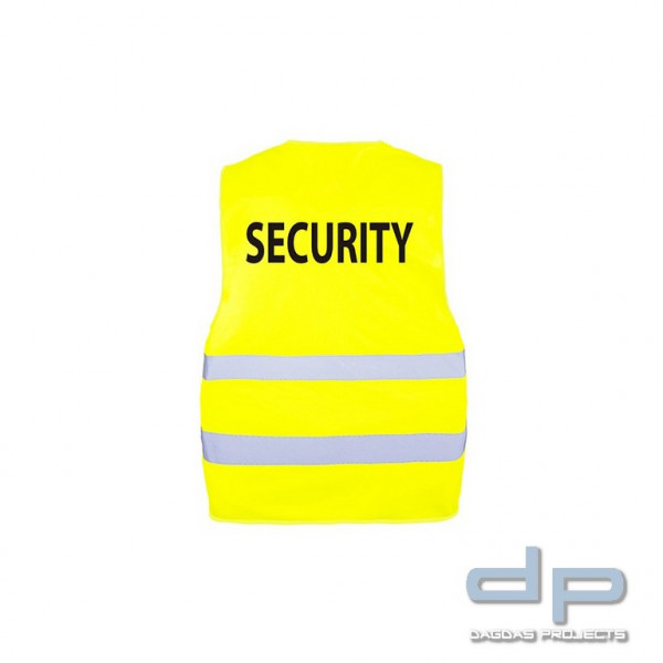 Warnschutz Sicherheitsweste - SECURITY - neongelb