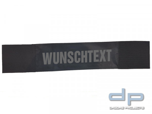 ETZEL Armbinde mit Wunschtext in reflex silber