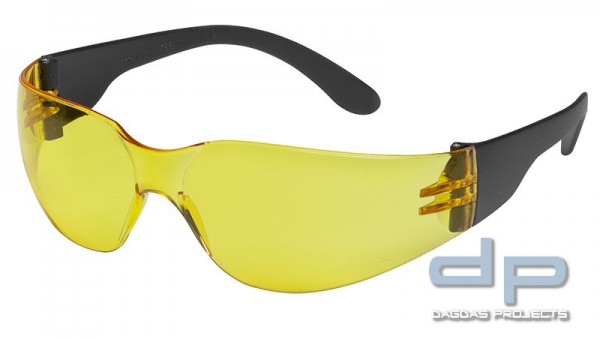 TECTOR® Schutzbrille in gelb VPE 12