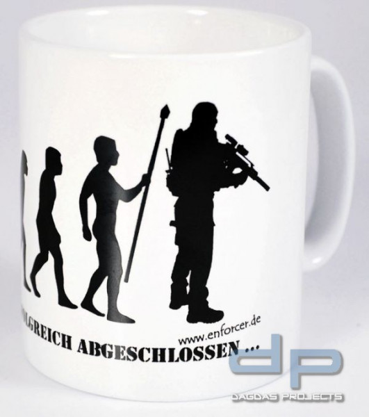 Tasse &quot;Evolution&quot; Weiß