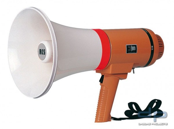 HM-025S HandMegaphon, max. 25 W, mit Sirenensignal