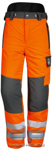 Watex Forstschutz-Bundhose STRETCH grau/leuchtorange EN ISO 20471