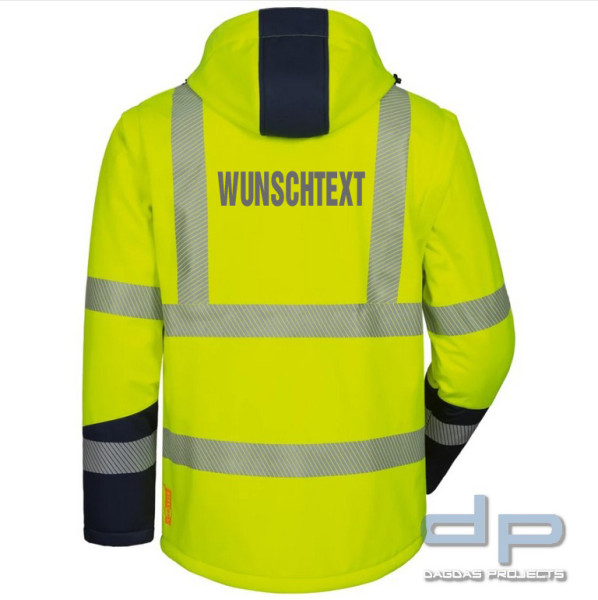 SAFESTYLE WATTIERTE WARNSCHUTZ-SOFTSHELLJACKE in Gelb oder Orange