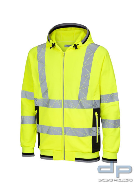 LeiKaTex® | view | Sweatjacke | Warnschutz | in Warnorange/Grau und Neongelb/Grau