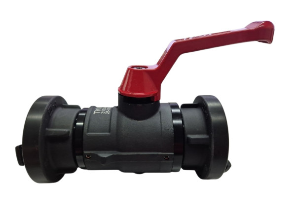 Schlauchabsperrung C Durchfluss DN50 schwarz eloxiert