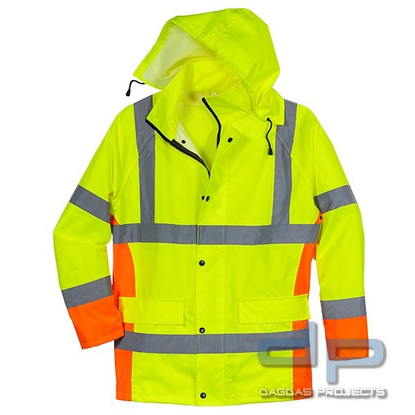 WARNSCHUTZ REGENJACKE in Gelb-Orange