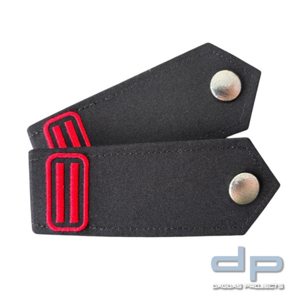 Schulterklappenpaar Feuerwehr, Hessen Oberfeuerwehrfrau / Oberfeuerwehrmann