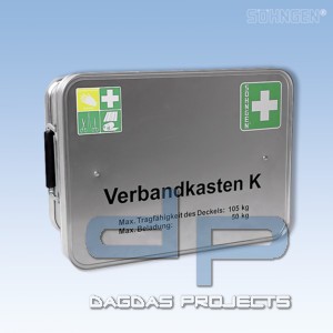 Verbandkasten K Alu DIN 14 142 : 2005