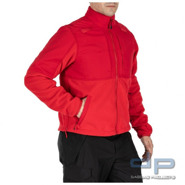 5.11 TACTICAL FLEECEJACKE 2.0 in Ranger Red, Größe: L