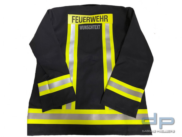 Kinder Feuerwehrjacke 50% Baumwolle, 50% Polyester mit Wunschaufdruck