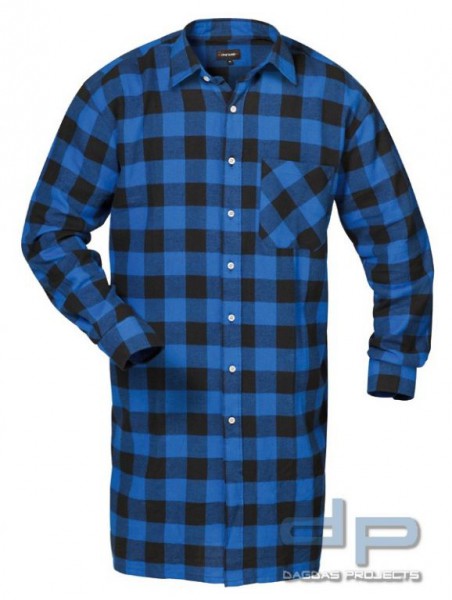 Flanell-Hemd in Blau/Schwarz-Kariert