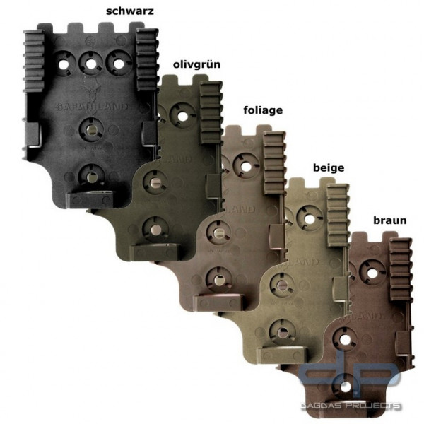 SAFARILAND® QLS Aufnahmeplatte in schwarz