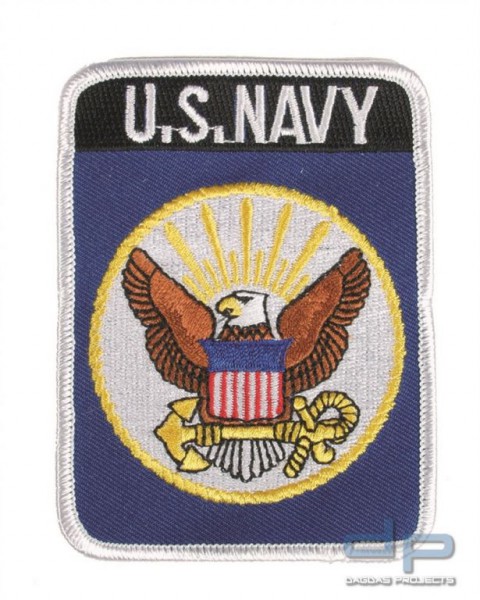 US ZUGEHÖRIGKEITSABZEICHEN TEXT. US NAVY